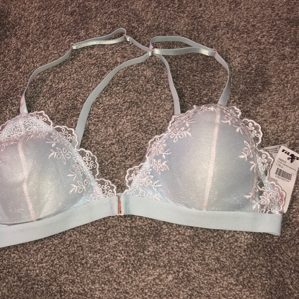 Light blue bra